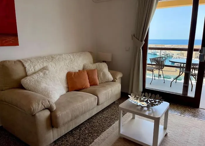 Sicht Auf Ifach, Hafen Und Lejlighed Calpe
