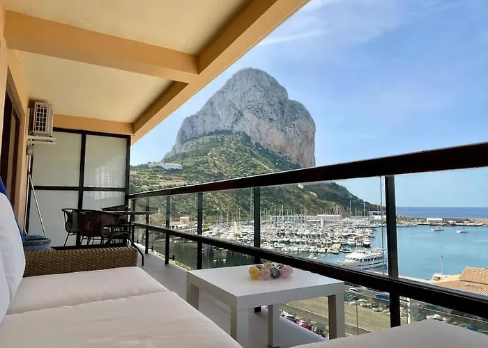 Sicht Auf Ifach, Hafen Und Lejlighed *