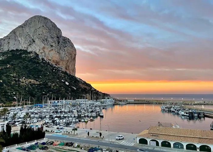 Lejlighed Sicht Auf Ifach, Hafen Und Calpe